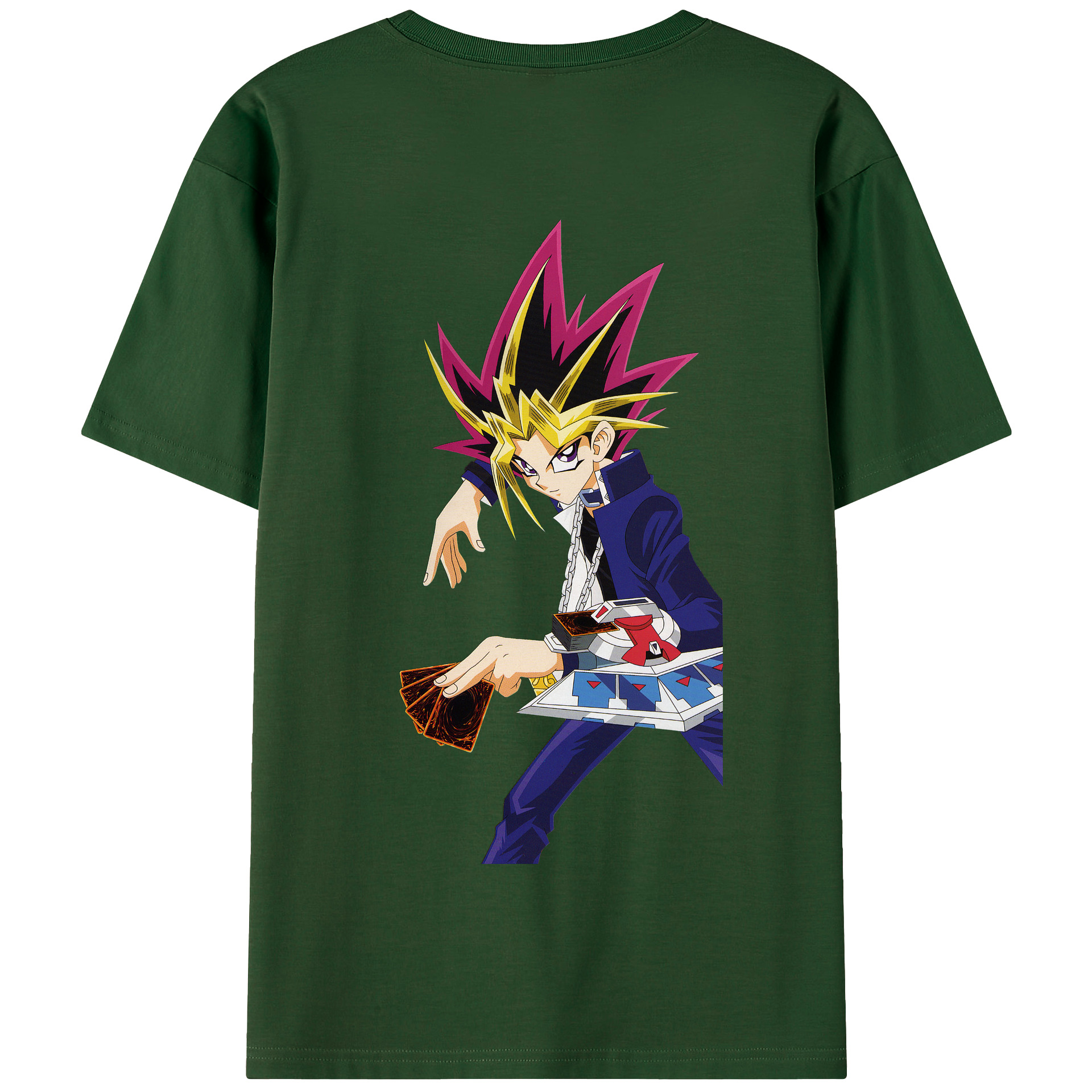 （画像用） 遊☆戯☆王 Yu-Gi-Oh! 綿100％半袖Tシャツ（背面プリント）